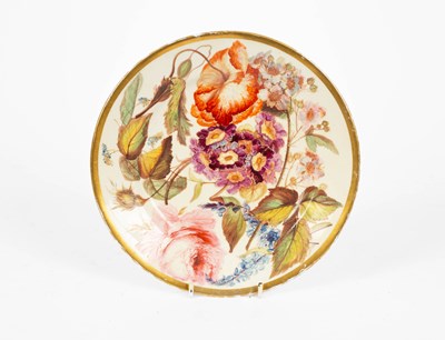 Lot 693 - A Derby porcelain plate