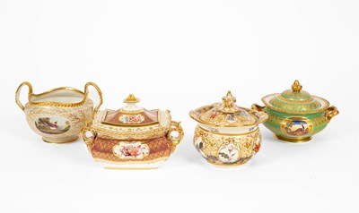 Lot 698 - A group of four sugar bowls