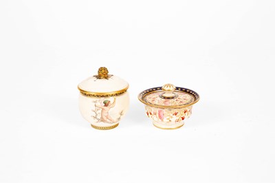 Lot 700 - A small Minton globular pot and cover