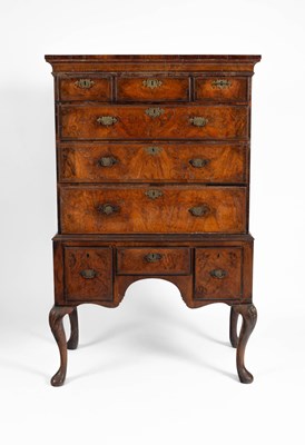 Lot 57 - An 18th Century walnut chest on stand