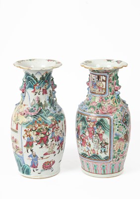 Lot 59 - Two Chinese famille rose vases