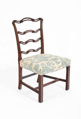 Lot 77 - A set of ten George III style mahogany dining chairs