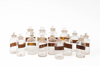 Lot 127 - A collection of fourteen chemist’s jars