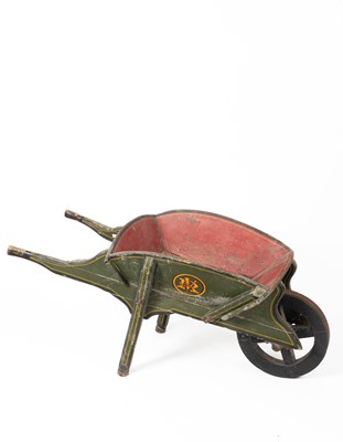 Lot 130 - Royal interest: A Victorian painted library wheelbarrow