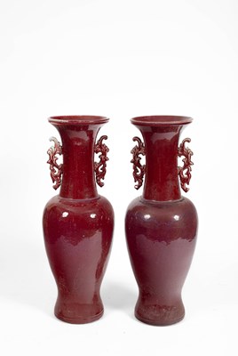 Lot 145 - A pair of large floor standing Chinese vases