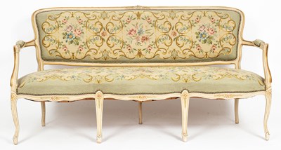 Lot 159 - A Louis XV style sofa