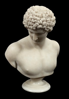 Lot 782 - A marble bust of the young Caesar