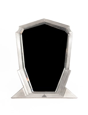 Lot 314 - An Art Deco silver framed mirror