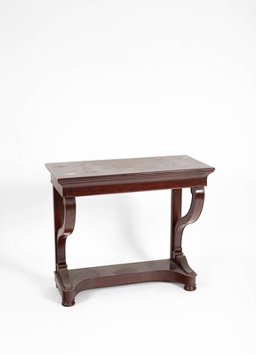 Lot 171 - A Victorian mahogany console table