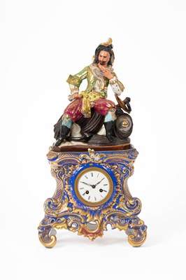 Lot 181 - A Jacob Petit mantel clock