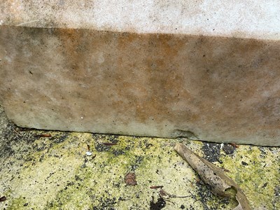 Lot 2 - A marble bird bath