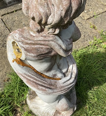 Lot 16 - A set of four reconstituted stone figures