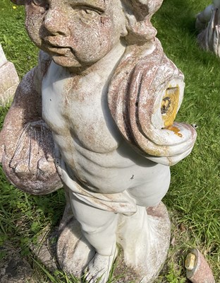 Lot 16 - A set of four reconstituted stone figures