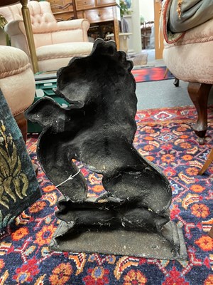 Lot 37 - A pair of cast iron lion door stops