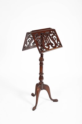 Lot 198 - A Victorian mahogany duet stand