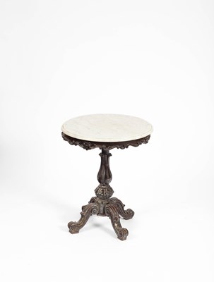 Lot 200 - A Victorian marble top table