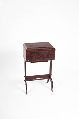 Lot 219 - A Japanese lacquer work table