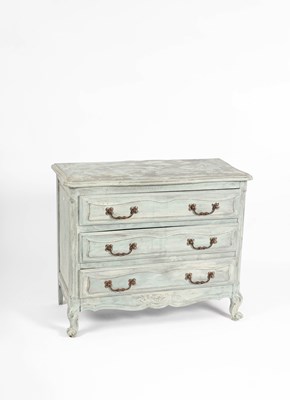 Lot 221 - A French style painted chest