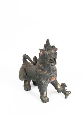 Lot 222 - A bronze Dog of Fo