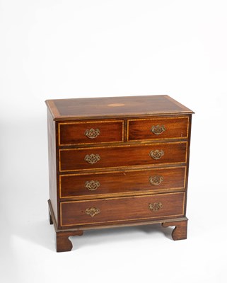 Lot 233 - A mahogany and satinwood crossbanded chest