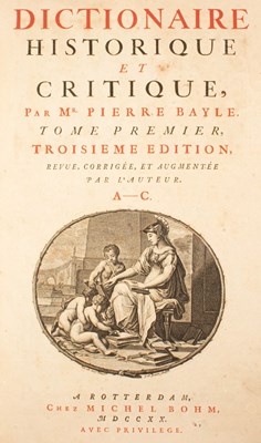 Lot 89 - Bayle (Pierre) Dictionaire Historique et Critique