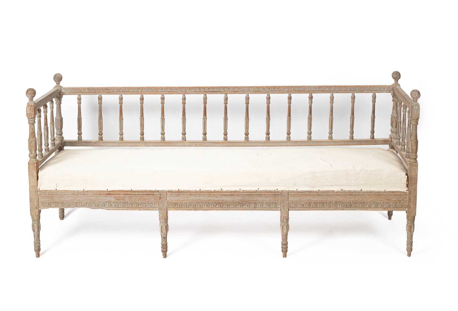 Lot 487 - A 19th Century Swedish bench/settee