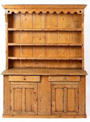 Lot 488 - An Irish pine dresser