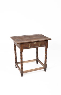 Lot 490 - A 17th Century oak side table