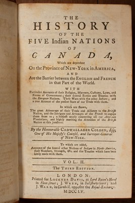 Lot 97 - Colden (Cadwallader) The History of the Five Indian Nations of Canada