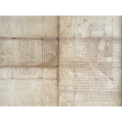 Lot 520 - William III, King of England (1689-1702) Signed Autograph letter