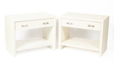 Lot 589 - A pair of Malibu bedside tables