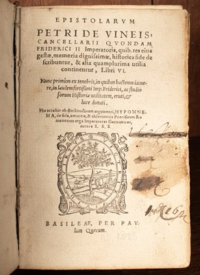 Lot 124 - Vigna (Pietro della) Epistolarum Petri de Vineis