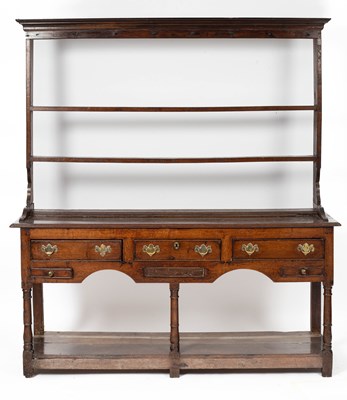 Lot 526 - A Georgian oak dresser