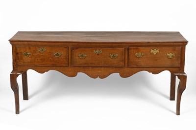 Lot 529 - A Georgian oak dresser