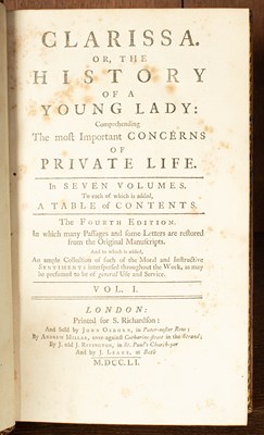 Lot 151 - RICHARDSON, Samuel, Clarissa, or the History of a Young Lady