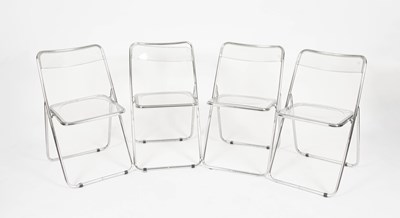 Lot 590 - Style of Giancarlo Piretti (1940-) for Castelli four 'Pila' folding chairs