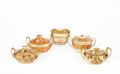 Lot 706 - Five 19th Century sugar bowls