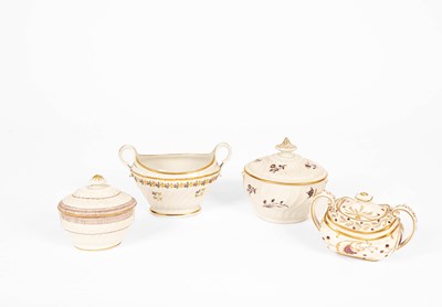 Lot 713 - A Barr twin-handled, boat-shaped sugar bowl