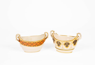 Lot 715 - Two Barr & Flight twin-handled boat-shaped sucriers