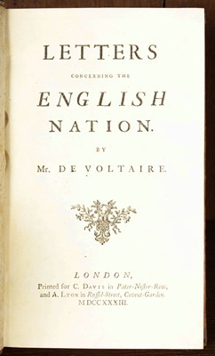 Lot 164 - Voltaire Letters Concerning the English Nation