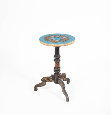 Lot 258 - A Victorian ebonised occasional table