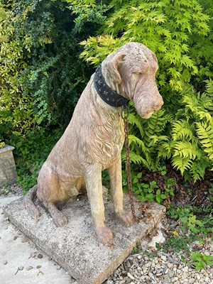Lot 36 - A pair of Cavendish stone wolfhounds