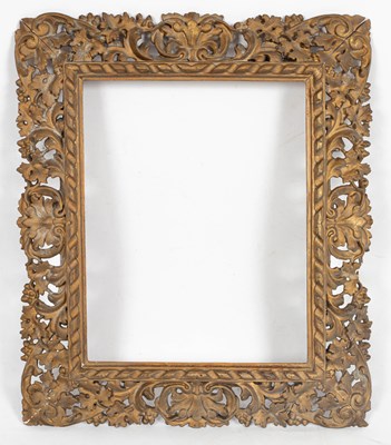 Lot 266 - A Florentine carved and gilded picture frame