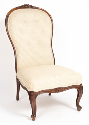 Lot 463 - A Victorian mahogany framed nursing chair