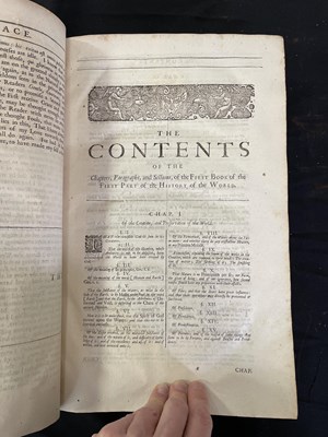 Lot 212 - Raleigh (Walter) The History of the World, in five books