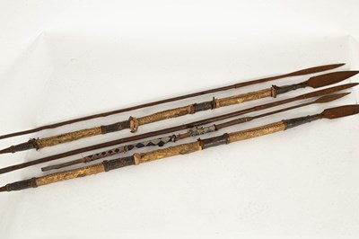 Lot 733 - African tribal spears