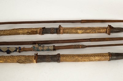 Lot 733 - African tribal spears