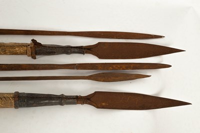 Lot 733 - African tribal spears