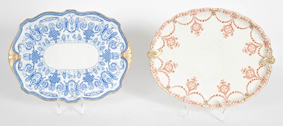 Lot 292 - Two Royal Crown Derby porcelain trays