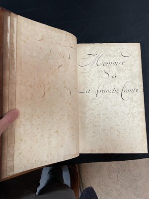 Lot 590 - France: Territorial planning - Manuscript Mémoires [des Intendants] sur les Généralités